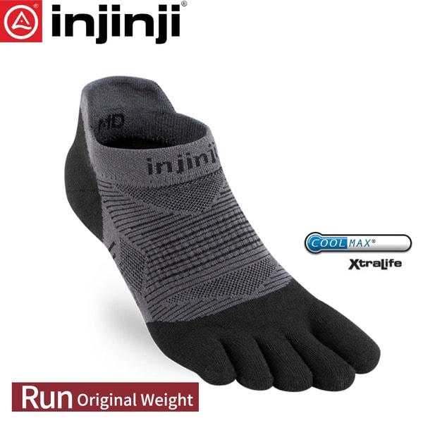 【INJINJI 美國 RUN 吸排五趾隱形襪《黑色》】0695/五指襪/專業排汗襪/登山健行襪/休閒襪 product image 1